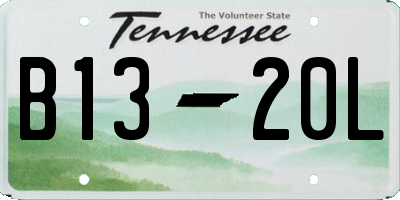 TN license plate B1320L