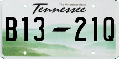 TN license plate B1321Q