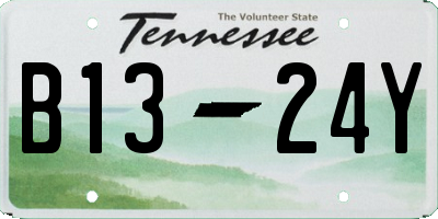 TN license plate B1324Y