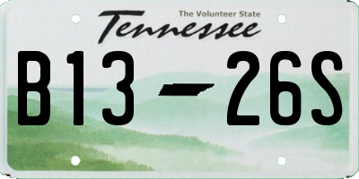 TN license plate B1326S