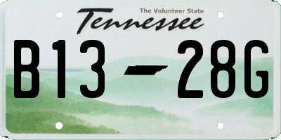 TN license plate B1328G