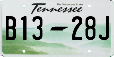 TN license plate B1328J