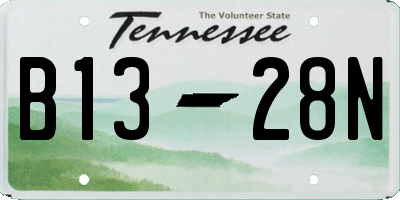 TN license plate B1328N