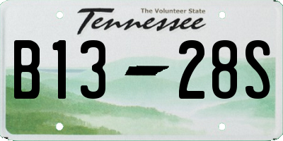 TN license plate B1328S