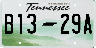 TN license plate B1329A