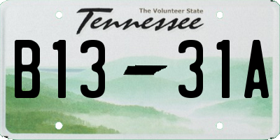 TN license plate B1331A