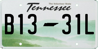 TN license plate B1331L