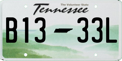 TN license plate B1333L