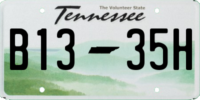 TN license plate B1335H