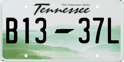 TN license plate B1337L