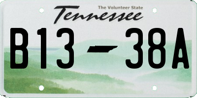 TN license plate B1338A