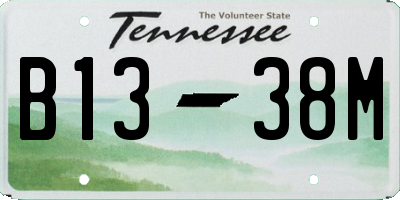 TN license plate B1338M