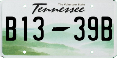 TN license plate B1339B