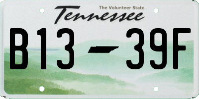 TN license plate B1339F