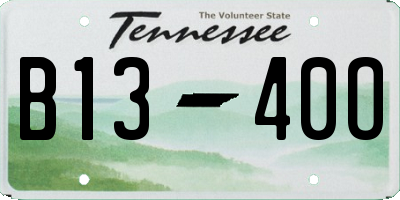TN license plate B1340O