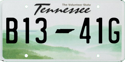 TN license plate B1341G