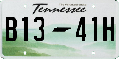 TN license plate B1341H