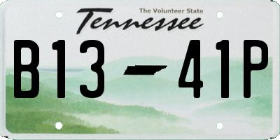 TN license plate B1341P