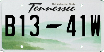TN license plate B1341W