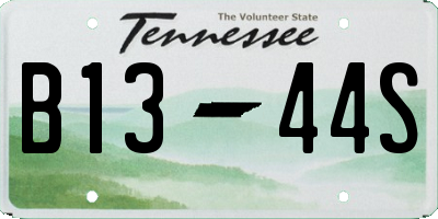 TN license plate B1344S