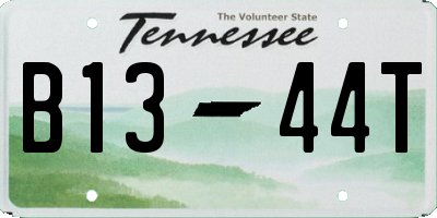 TN license plate B1344T