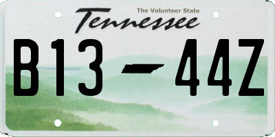 TN license plate B1344Z