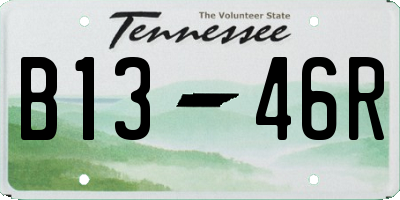 TN license plate B1346R