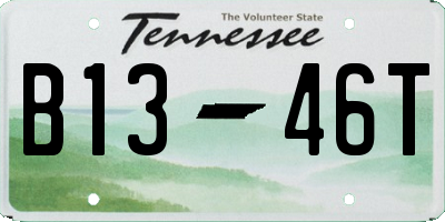 TN license plate B1346T