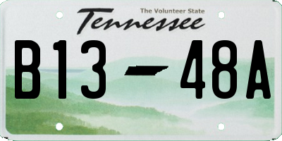 TN license plate B1348A