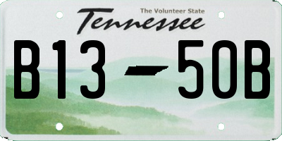 TN license plate B1350B
