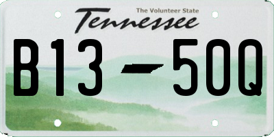 TN license plate B1350Q