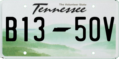 TN license plate B1350V