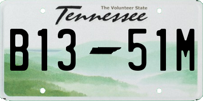 TN license plate B1351M