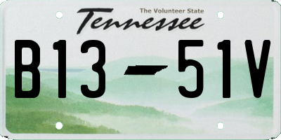 TN license plate B1351V