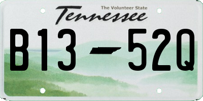 TN license plate B1352Q