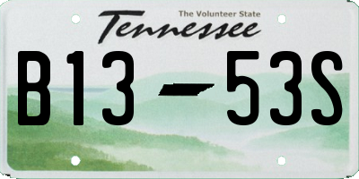 TN license plate B1353S