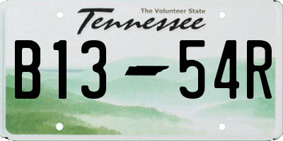 TN license plate B1354R