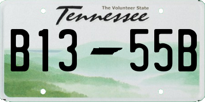 TN license plate B1355B