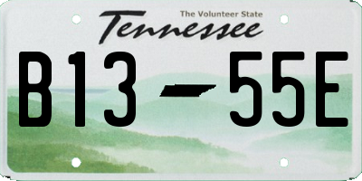 TN license plate B1355E
