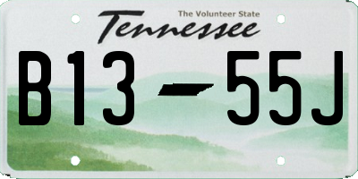 TN license plate B1355J