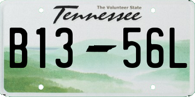TN license plate B1356L