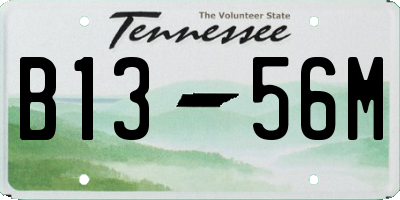 TN license plate B1356M