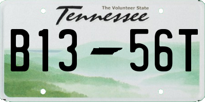 TN license plate B1356T