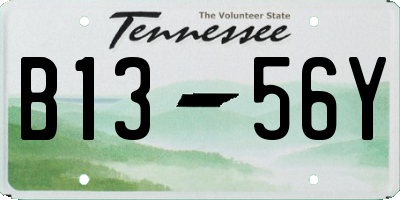 TN license plate B1356Y
