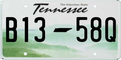 TN license plate B1358Q