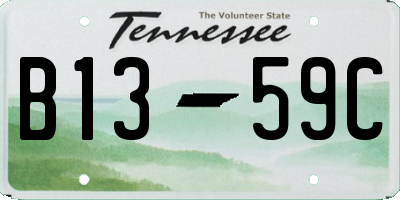 TN license plate B1359C
