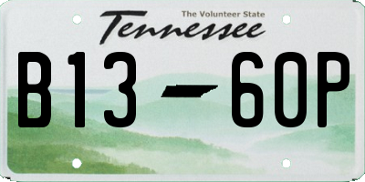 TN license plate B1360P