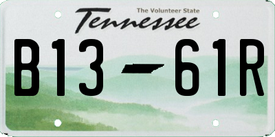 TN license plate B1361R