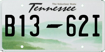 TN license plate B1362I