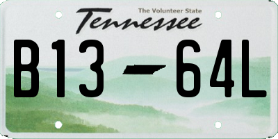 TN license plate B1364L